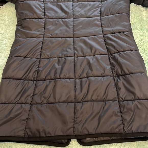 Blue les copains fabric and nylon car coat size medium. - Picture 9 of 14